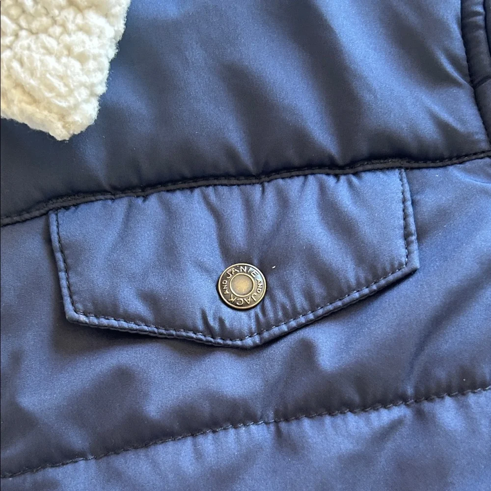 Janie and Jack Toddler Kids Navy Puffer Jacket Size 3-4
